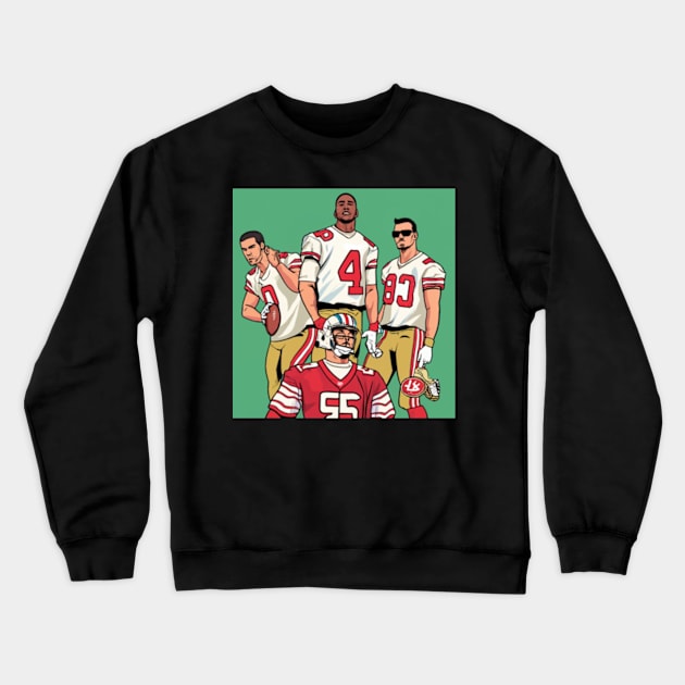 Bang Bang 49 ers gang ,49; ers footbal funny cute  victor design Crewneck Sweatshirt by Nasromaystro